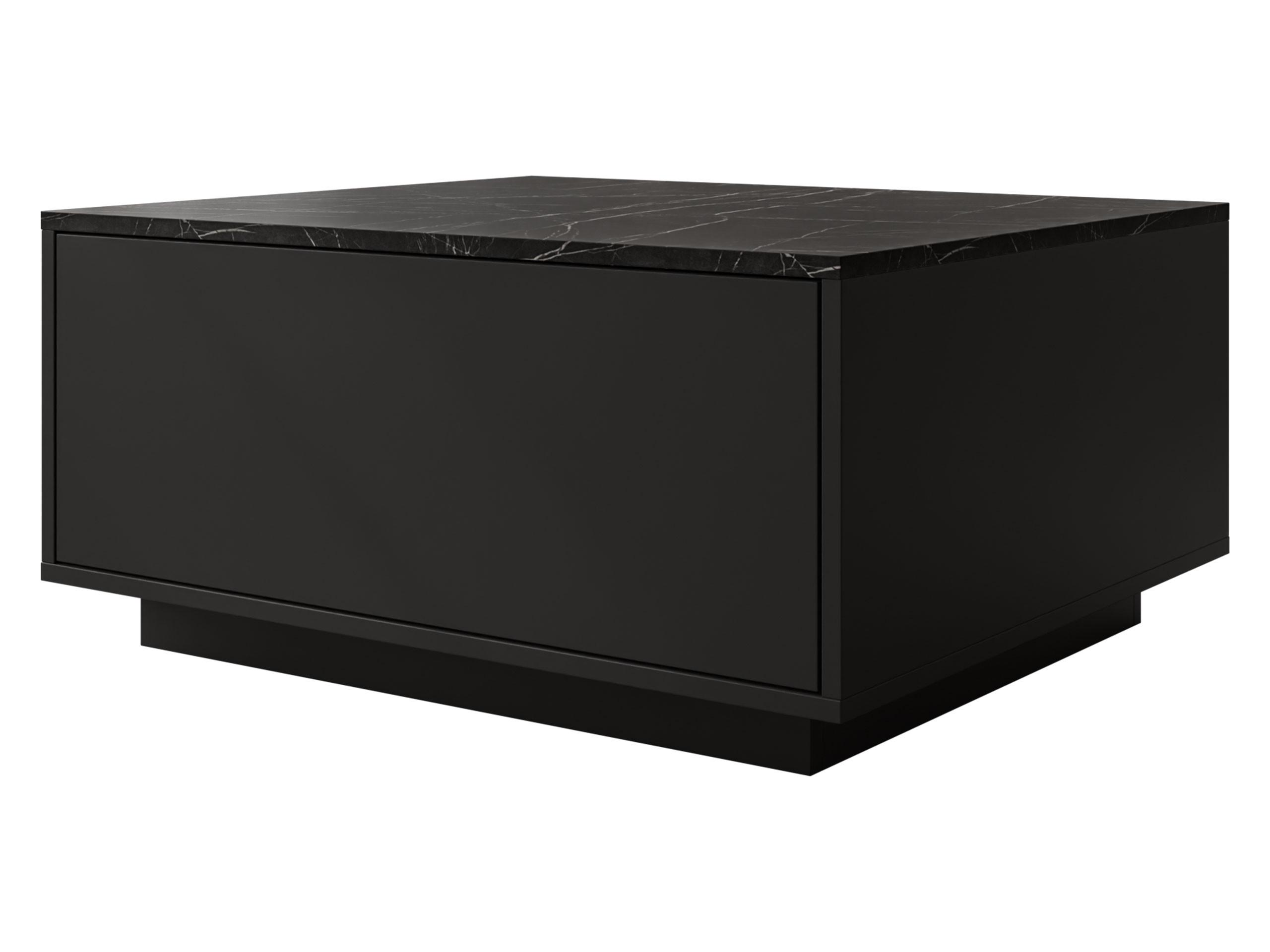 COUCHTISCH Bavro - Schwarz, Holzwerkstoff/Kunststoff (70/80/39cm) - MIRJAN24