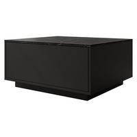 COUCHTISCH Bavro - Schwarz, Holzwerkstoff/Kunststoff (70/80/39cm) - MIRJAN24