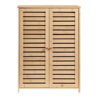 SCHUHSCHRANK Klamp - Naturfarben, Holz (66/87.5/33cm) - [en.casa]