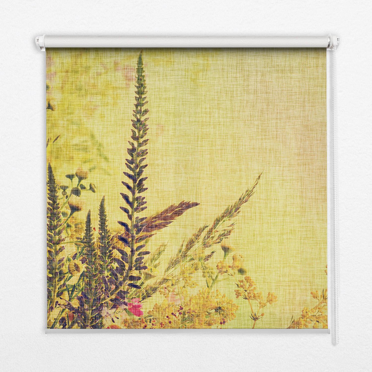 INNENROLLO - Fensterrollo - Rollo - 60x40 cm - Pflanzen - Gelb, Kunststoff (60/140/0.5cm) - TULUP