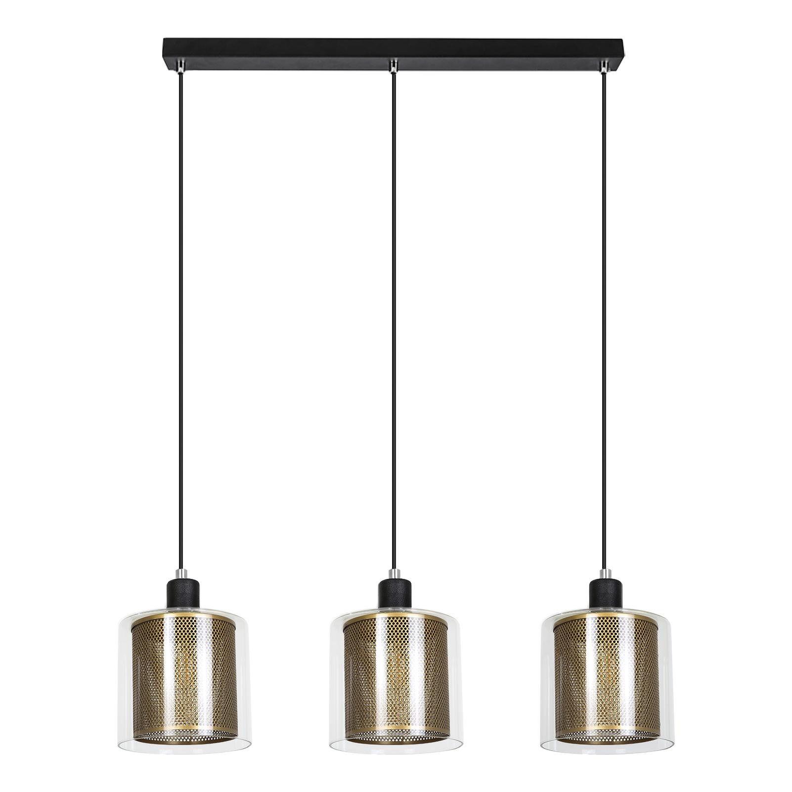 PENDELLEUCHTE Marisol 171.5/13/17.5 cm - Goldfarben, Metall (171.5/13/17.5cm) - ZMH