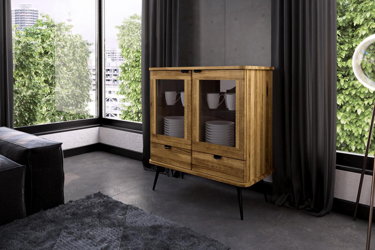 ANRICHTE LINA Wildeiche - Wildeiche, Holz (97/102/46cm) - byoak