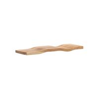 WANDREGAL LEVANTO, Akazie Massivholz, handgefertigt, 60 x 20 x 2,5 cm - Akaziefarben, Holz (60/2.5/20cm) - KADIMA DESIGN