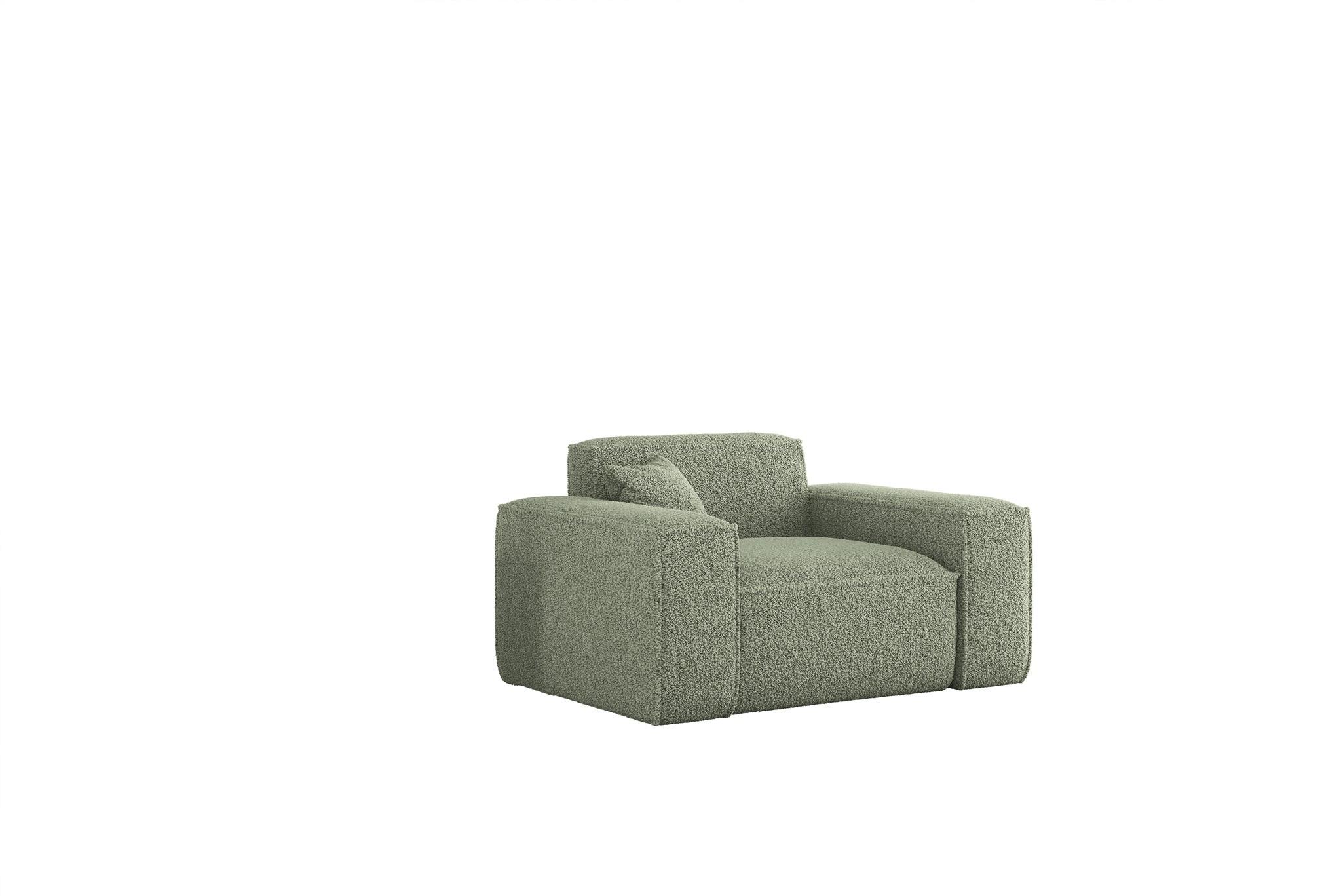 SESSEL Celes Premium In Sven - Grün, Holzwerkstoff/Textil (121/73/90cm) - Fun Möbel