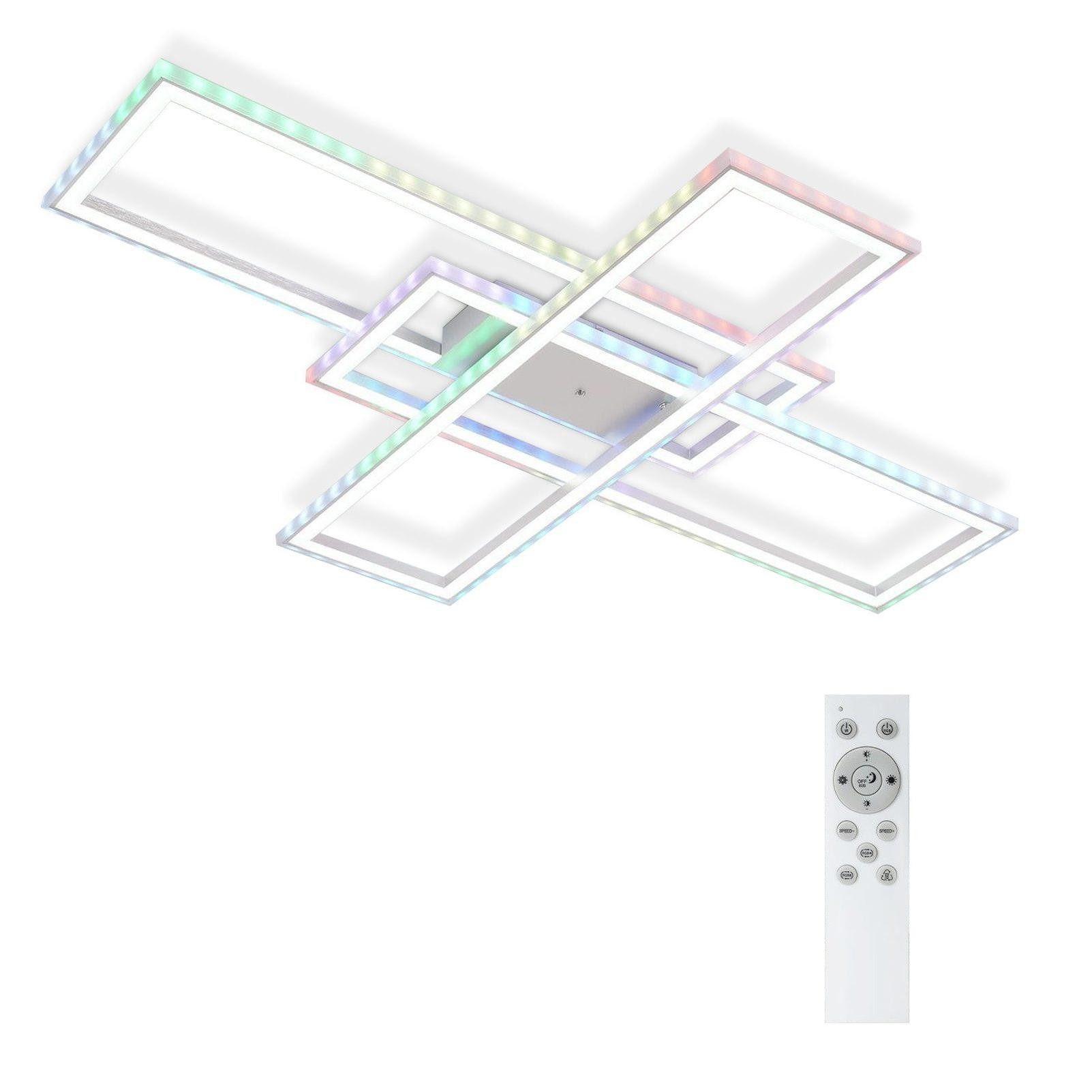 LED-DECKENLEUCHTE Karla 101/71/7 cm - Weiß, Metall (101/71/7cm) - Nettlife