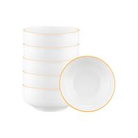 MÜSLISCHALEN Sento Home Pure Lines Mango Orange ø 15,4 cm 6er Set - Orange, Keramik (15.4cm) - Seltmann Weiden