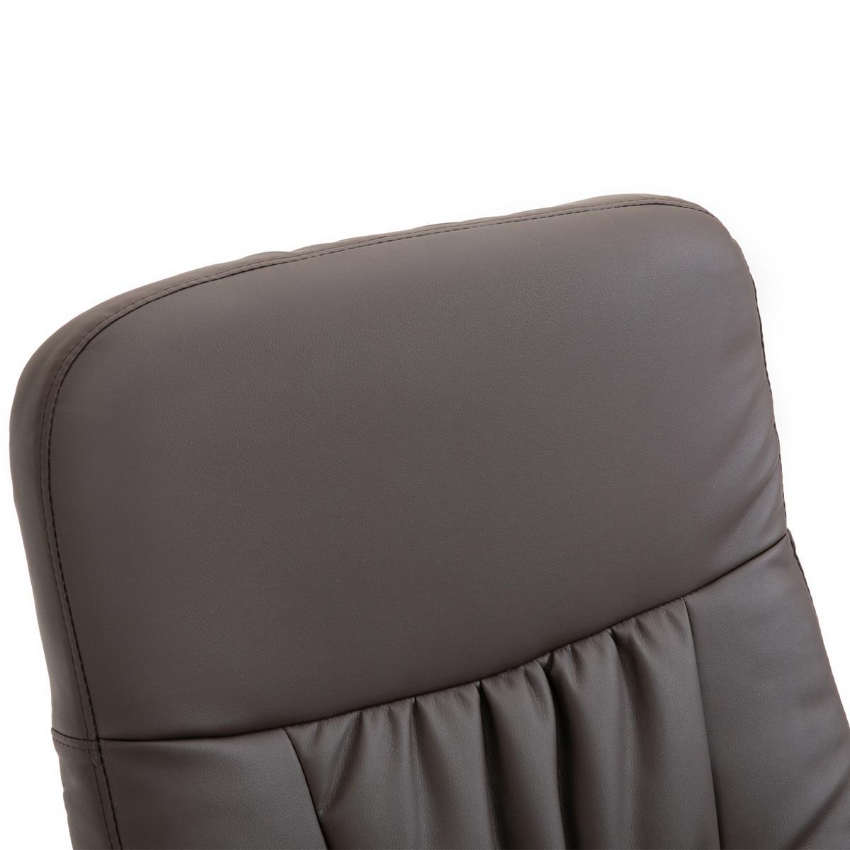 RELAXSESSEL Massagesessel mit Liegefunktion Fußhocker Stauraum TV-Sessel Braun - Schwarz/Braun, Metall (81/105/76cm) - HOMCOM