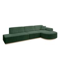 ECKSOFA Ottomane Rechts ARRIO-L2 - 328x171x83 cm Grün - Grün, Holzwerkstoff/Textil (328/171cm) - ALTDECOR