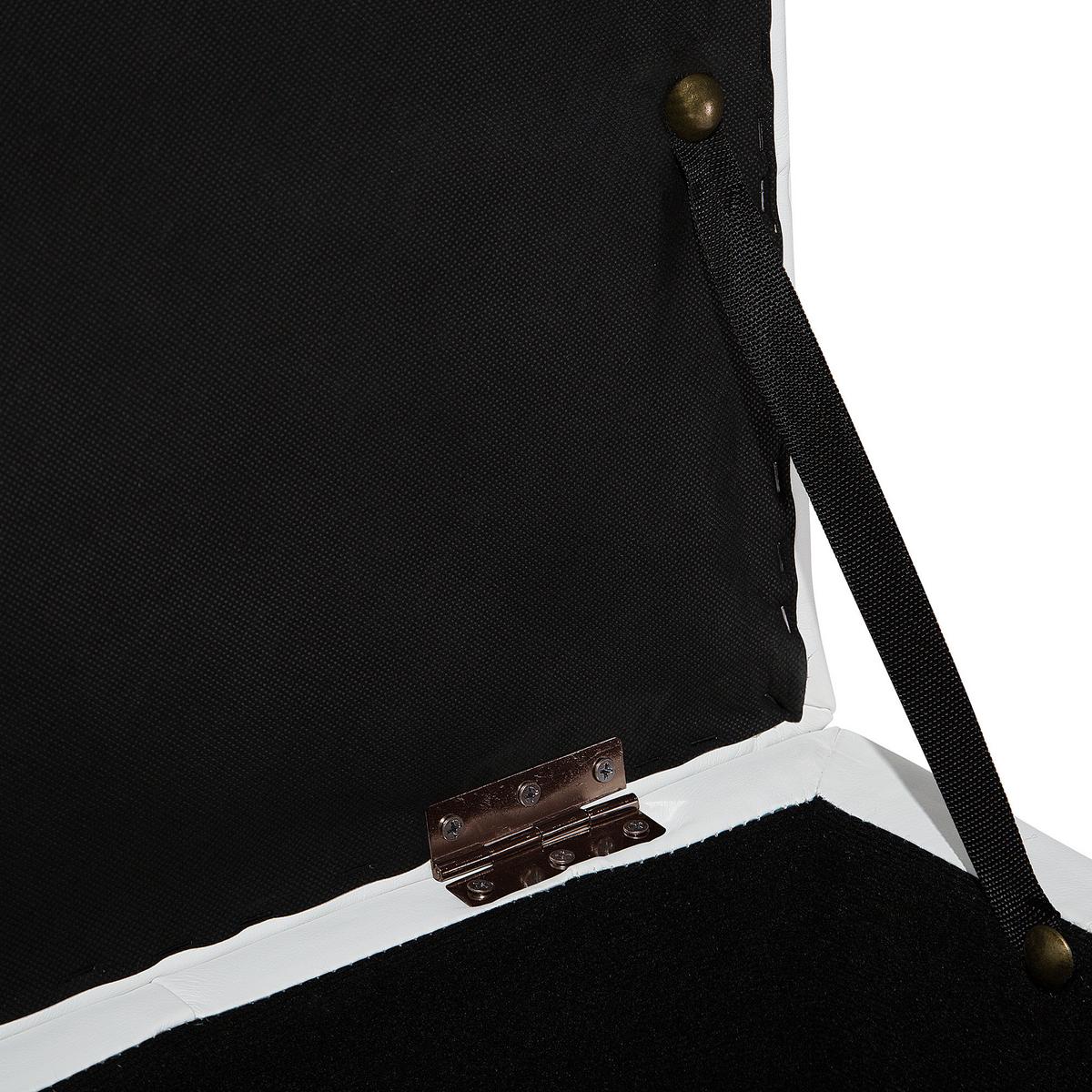 TRUHENBANK Michigan 42/72/40 cm - Weiß, Kunststoff (72/40/42cm) - Beliani