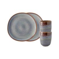FRÜHSTÜCKS-SET Lave beige 4-tlg. - Beige, Keramik (2/2/2cm) - like.Villeroy & Boch