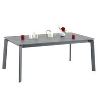 GARTENTISCH VERANO grau - Grau, Metall (103/180/75cm) - IDIMEX
