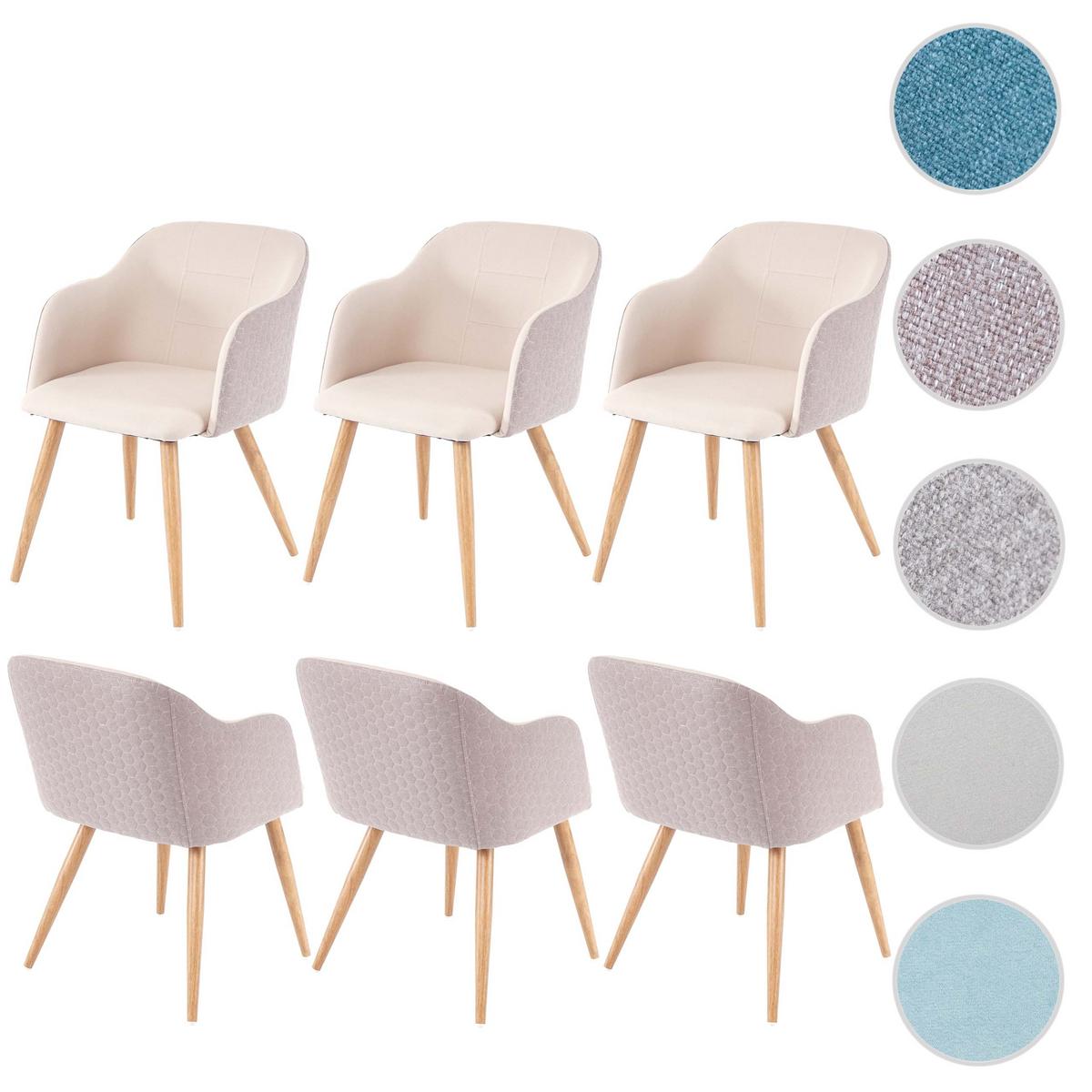 ESSZIMMERSTUHL Beige 6er-Set - Beige/Creme, Textil (53/78/60cm) - MCW