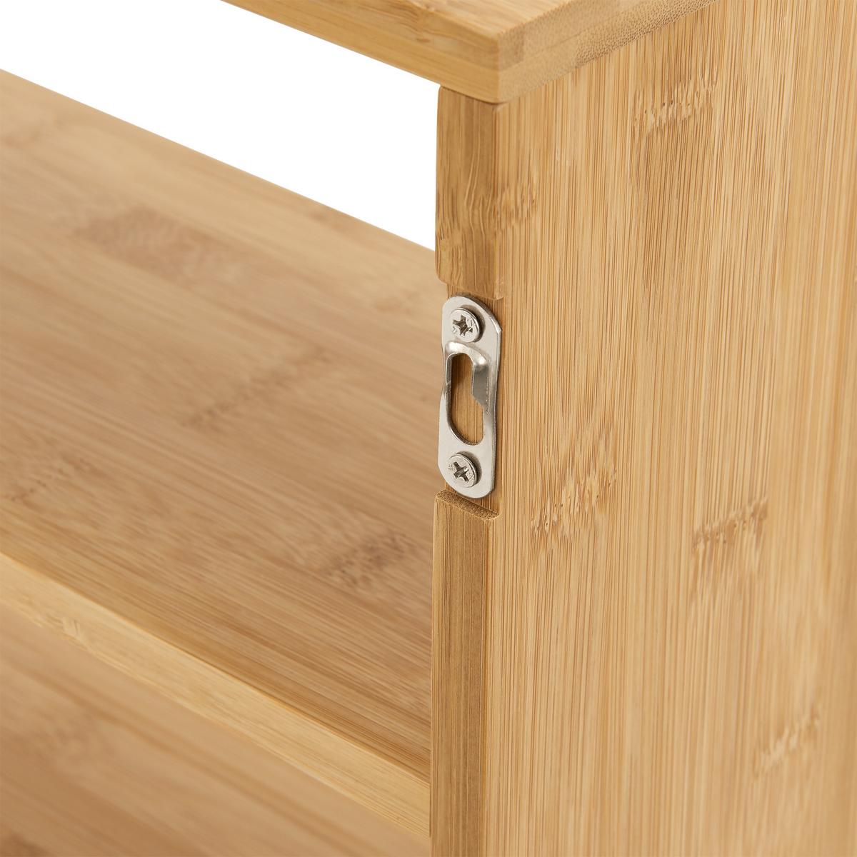 WANDREGAL Gol - Naturfarben, Holz (50/30/15cm) - [en.casa]