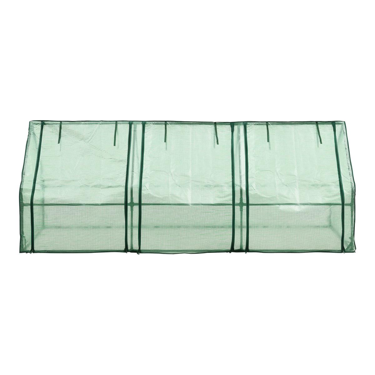 GEWÄCHSHAUS Höflein - Grün, Kunststoff (240/90/90cm) - [en.casa]