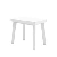 ESSTISCH ausziehbar 58 bis 222cm, für 10 Gäste, weiß, 58/90/73cm - Weiß, Holzwerkstoff (90/222/73cm) - Skraut Home