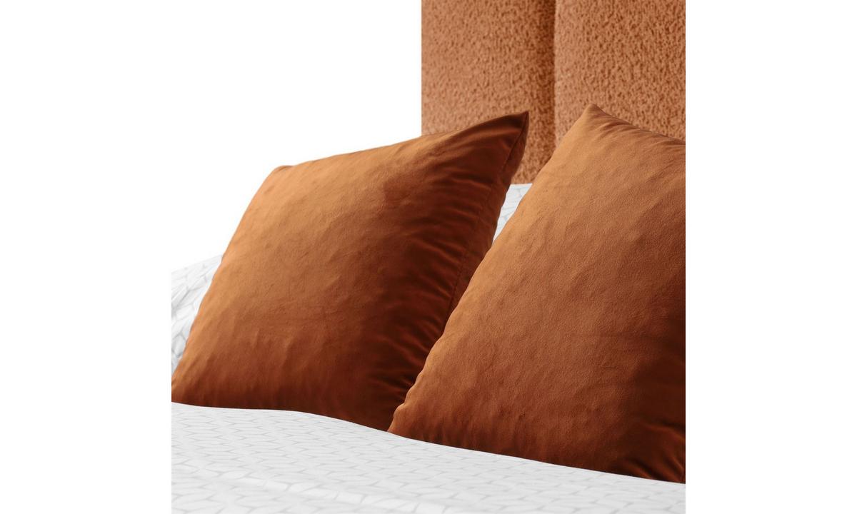 POLSTERBETT ELENA 160x200 cm Kupfer (Anthology 9), 34 Holzlatten, Kopfteil 108 cm - Kupferfarben, Textil (160/200cm) - Lookway