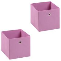 FALTBOX ELA 2er-Set rosa - Rosa, Textil (27/27/27cm) - IDIMEX