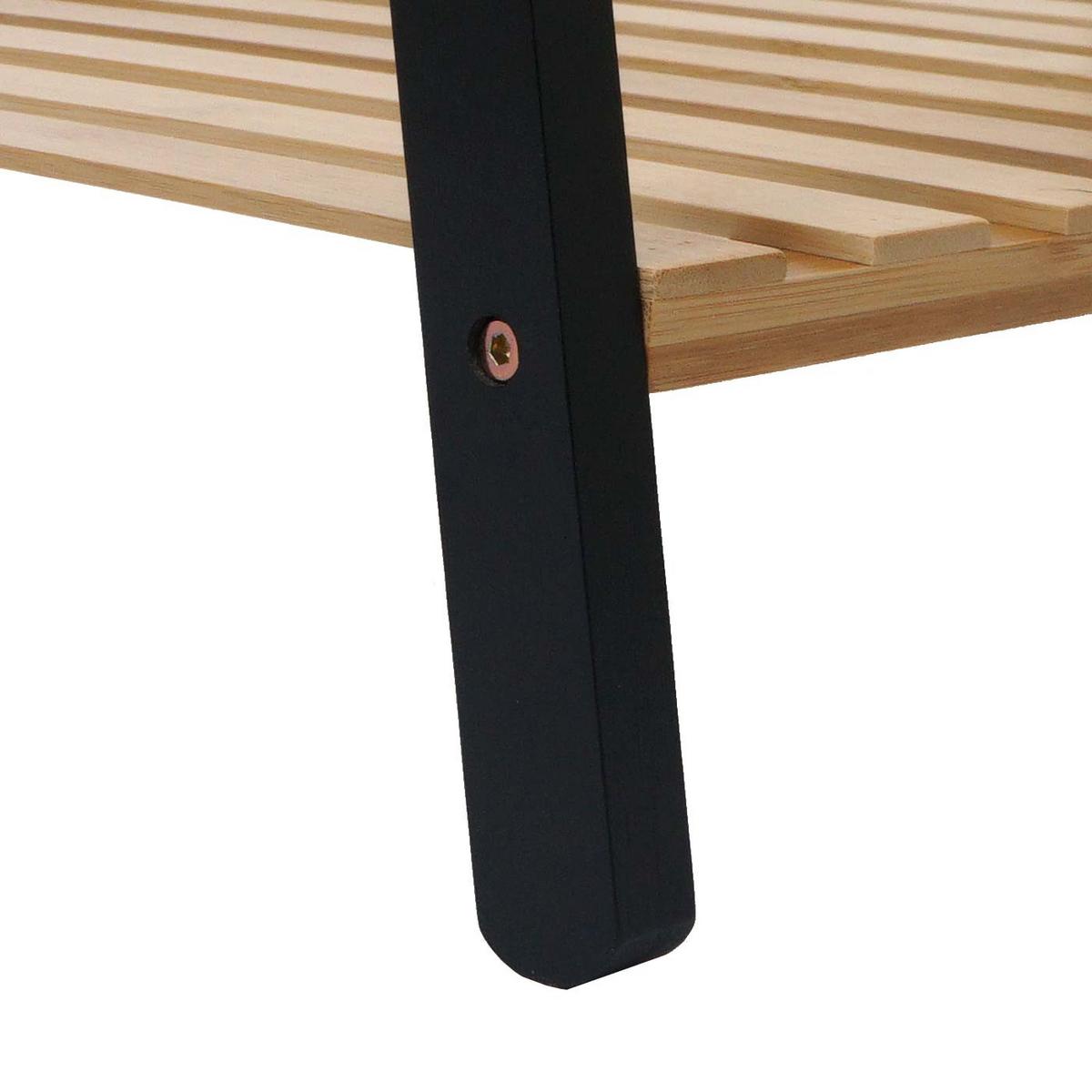 PFLANZENREGAL Beige, Schwarz - Beige/Schwarz, Holz (70/130/44cm) - MCW