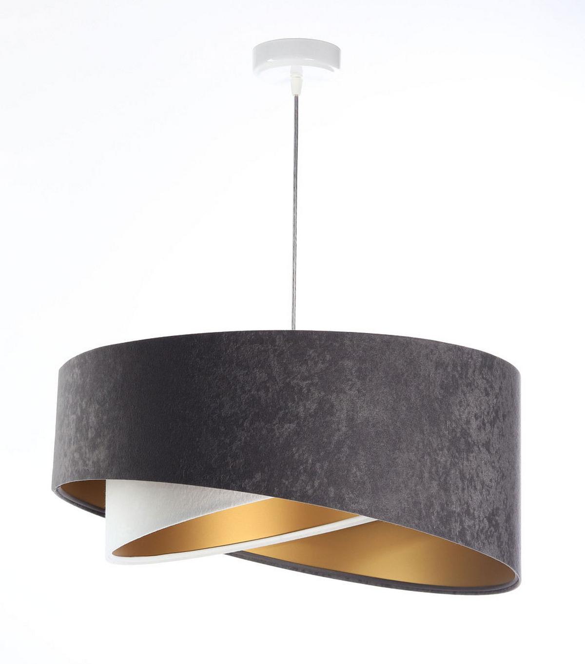 HÄNGELEUCHTE Grau 50/23 cm - Weiß, Kunststoff (50/1.3/23cm) - ONZENO