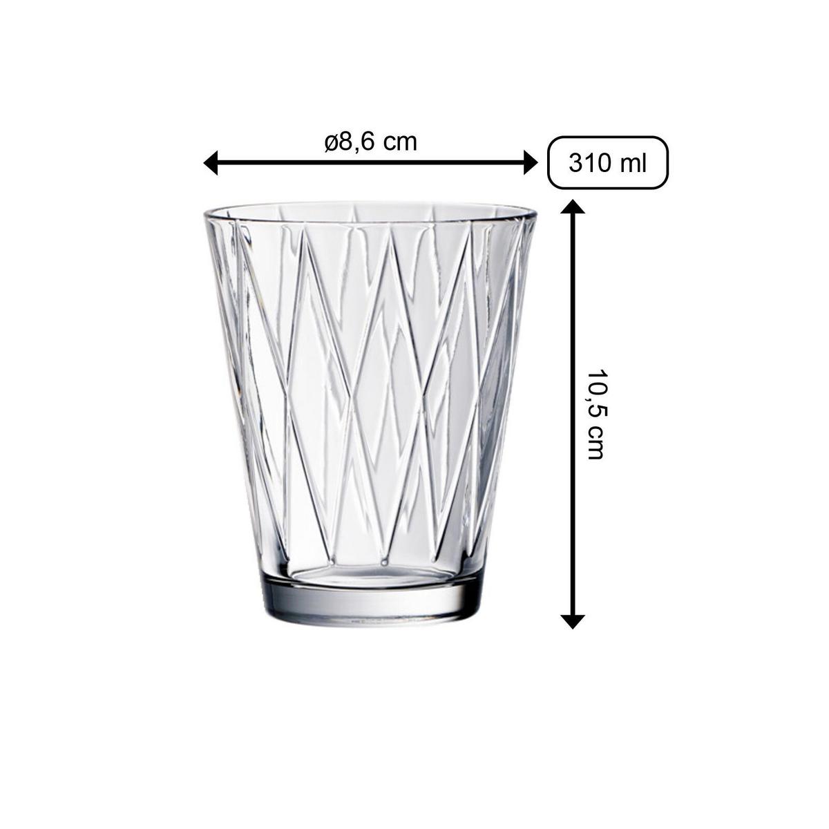 WASSERGLÄSER Dressed Up transparent 310 ml 4er Set - Transparent, Glas (0.31L) - Villeroy & Boch