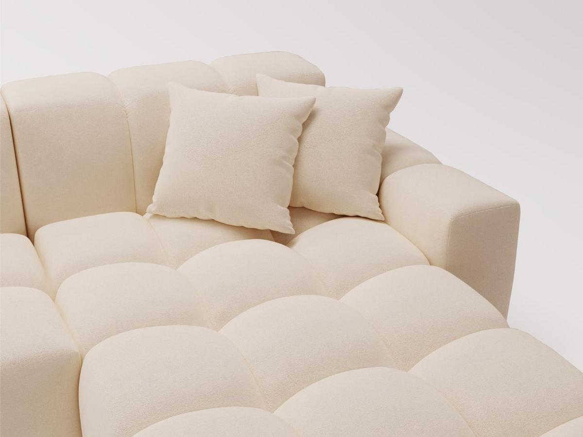 ECKSOFA Loopo Beige Rechts - Beige, Holz/Textil (265/180cm) - Graingold