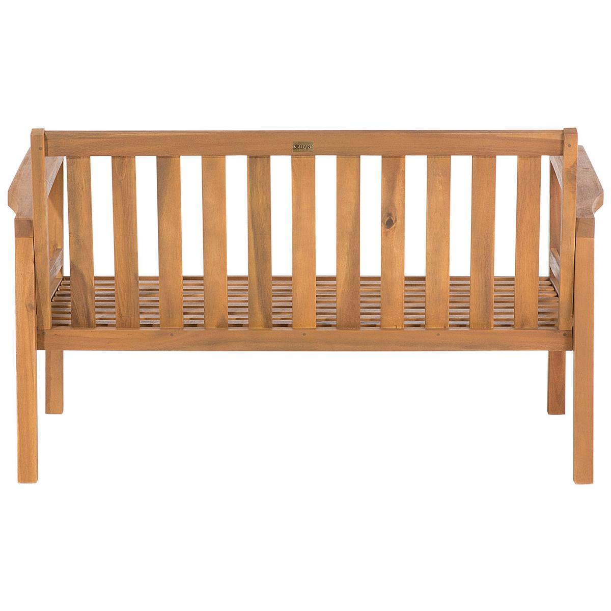 LOUNGE-SET 4-sitzer Akazienholz hellbraun Manila - Taupe/Hellbraun, Holz - Beliani