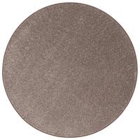 HOCHFLOR VELOURS TEPPICH COTTAGE RUND - Taupe, Textil (100/100cm) - Snapstyle