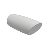 ENDSTÜCKE FÜR GARDINENSTANGEN 20 mm Ø, Etta Weiß, Packung 2 Stück - Weiß, Holz (7/3/3cm) - INTERDECO