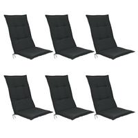HOCHLEHNERAUFLAGE Base HL 120/50/6cm Graphitgrau 6tlg - Graphitfarben, Textil (50/6/120cm) - Beautissu 