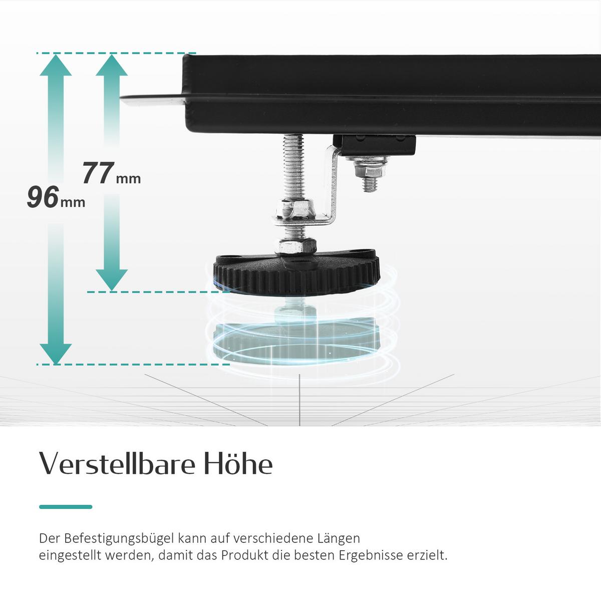 DUSCHRINNE Edelstahl Schwarz 50 / 7 cm - Schwarz, Metall (11/9/50cm) - EMKE