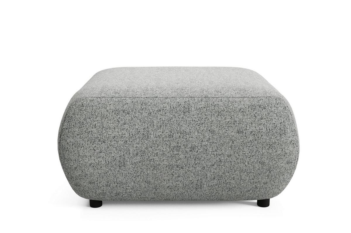 POLSTERHOCKER DELTA Modern Sitzhocker, Fußhocker Grau - Grau, Holzwerkstoff/Kunststoff (88/41/88cm) - MASSENO