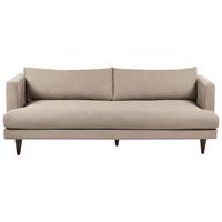 3-SITZER-SOFA Stoff Hellbraun Jarpen - Hellbraun, Textil (214/72/93cm) - Beliani