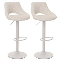 BARHOCKER Weiß 2er-Set - Weiß, Textil (47/107/44cm) - MCW