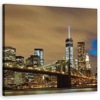 WANDBILD städte und architektur beige - Beige, Textil (40/40cm) - Feeby