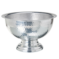 DEKOSCHALE Aluminium silber Tiwanaku - Silberfarben, Metall (22cm) - Beliani
