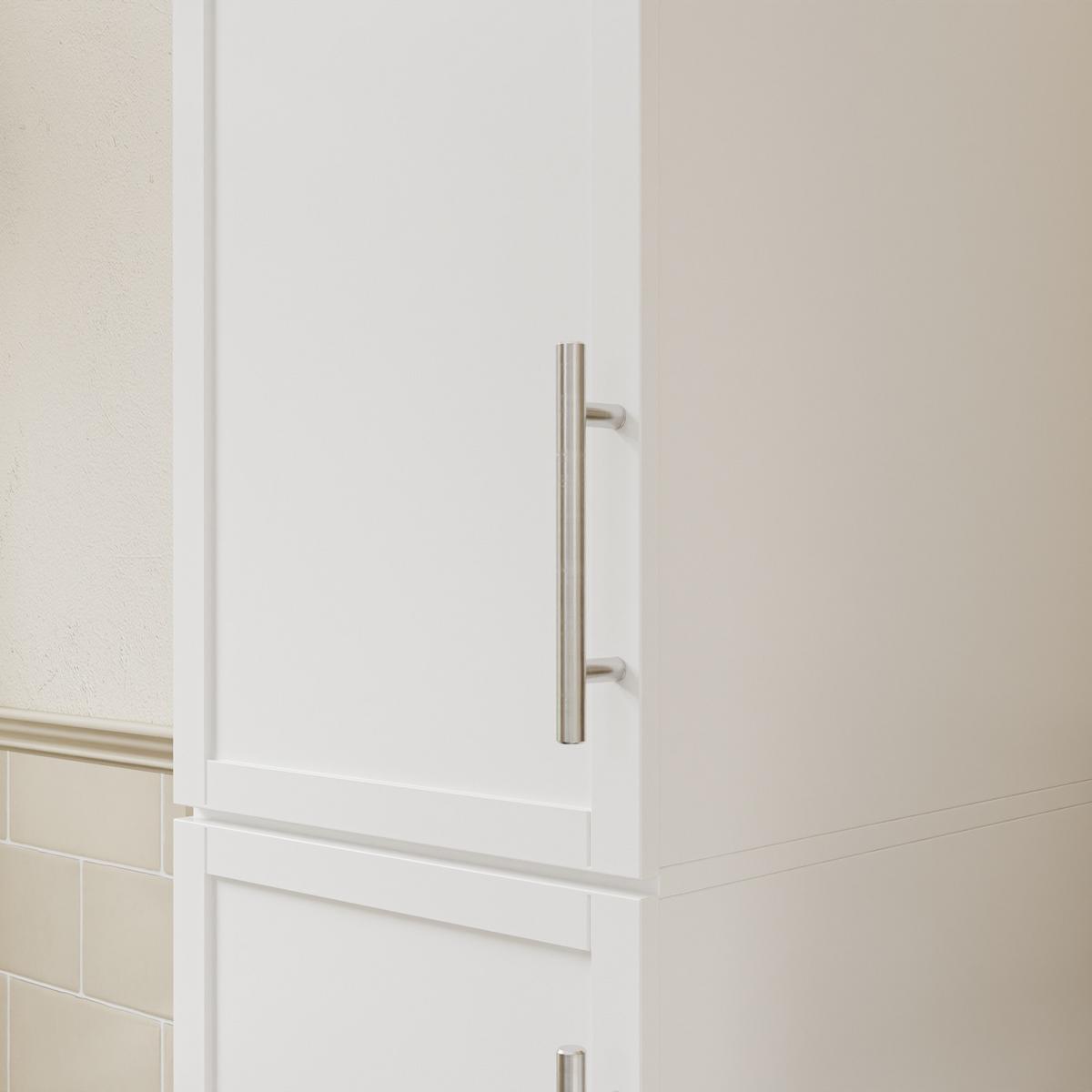 HOCHSCHRANK mit 6 Schubladen und 2 Türen BZR243-W - Weiß, Holzwerkstoff (40/180/30cm) - SoBuy