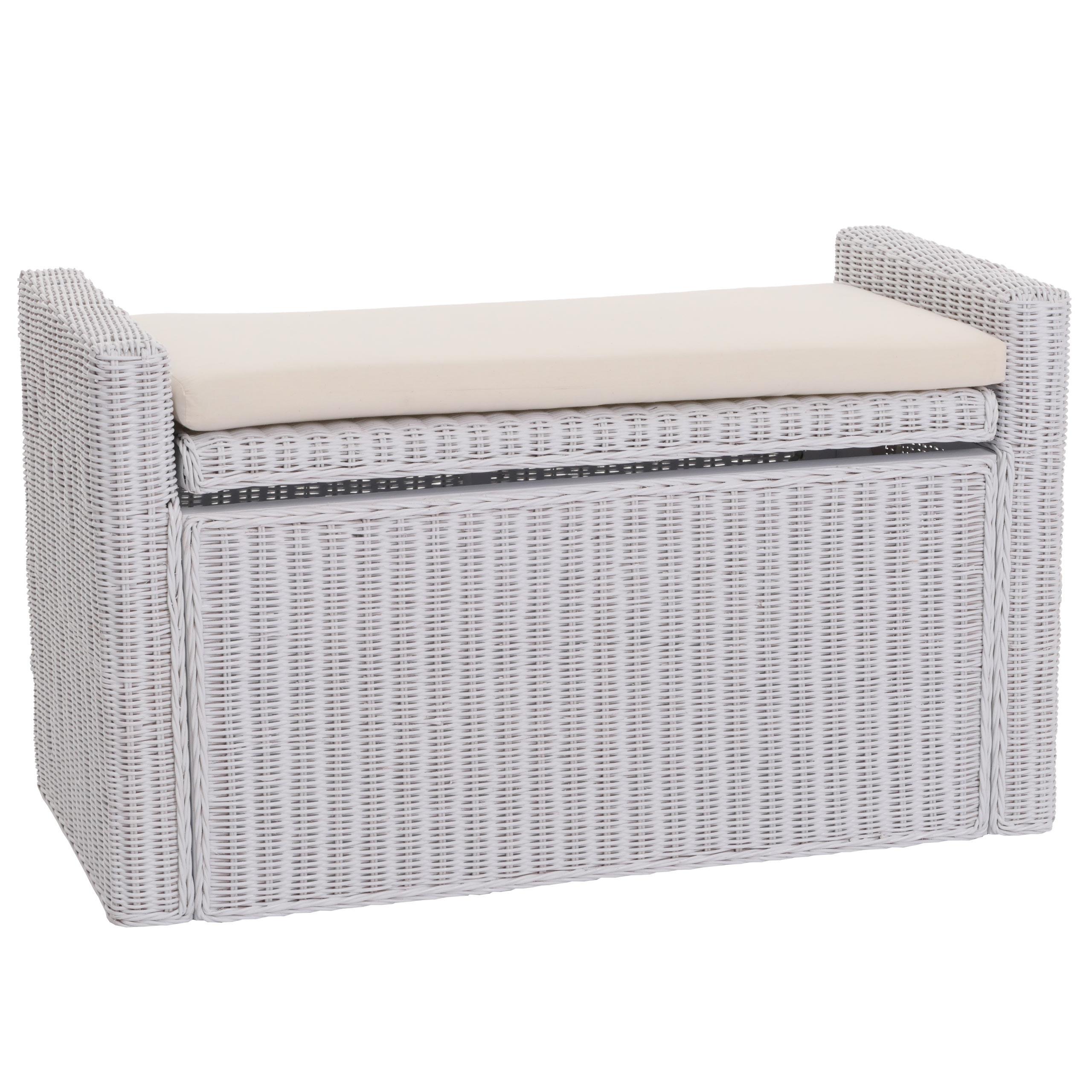 SITZBANK STAUFACH Cremeweiß - Weiß, Holz (88/51/44cm) - MCW