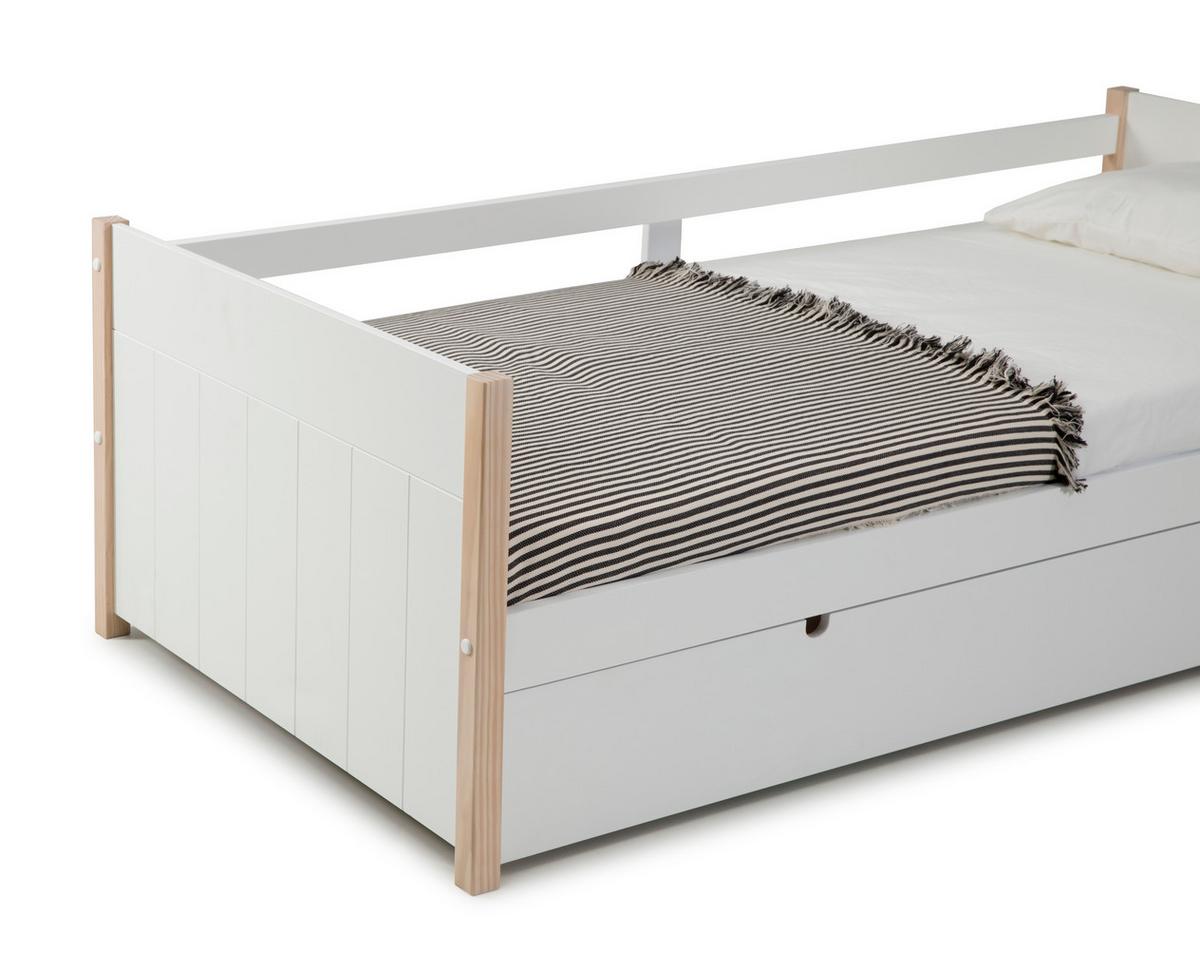 KINDERBETT Kiara Grau 200/98.5/62 cm - Grau, Holz (90/190cm) - Calicosy