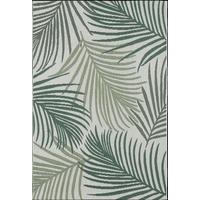 FLACHWEBTEPPICH Palmblätter BORNO Polypropylen Grün 120 x 170 cm - Grün, Textil (120/170cm) - KADIMA DESIGN