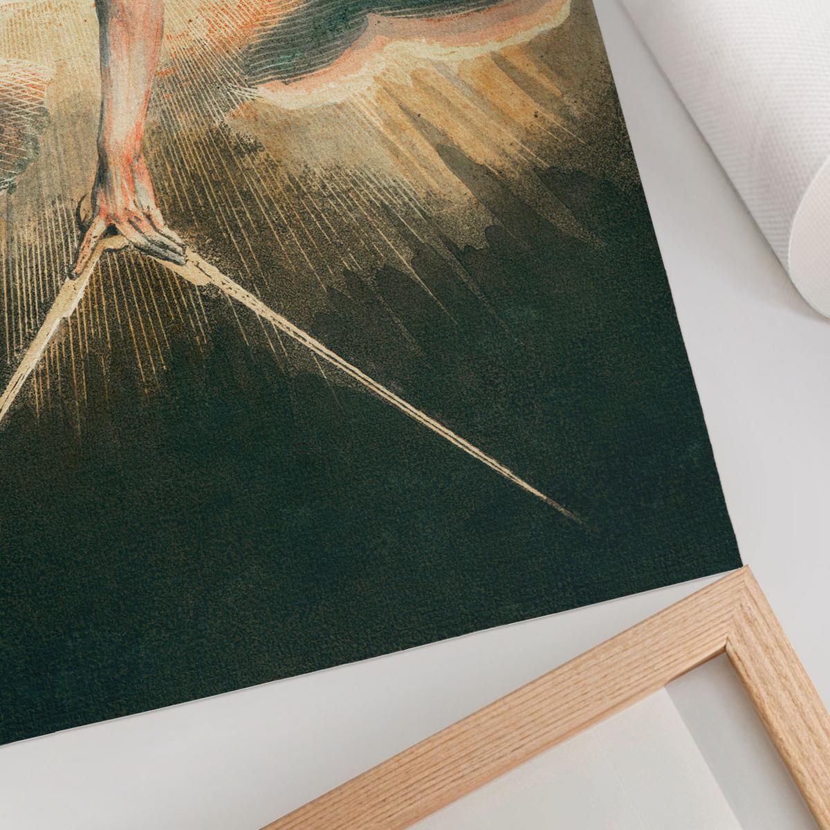 POSTER - 29x42 cm - William Blake - Alter Mann der Tage - Creme, Textil (29/42/0.1cm) - TULUP