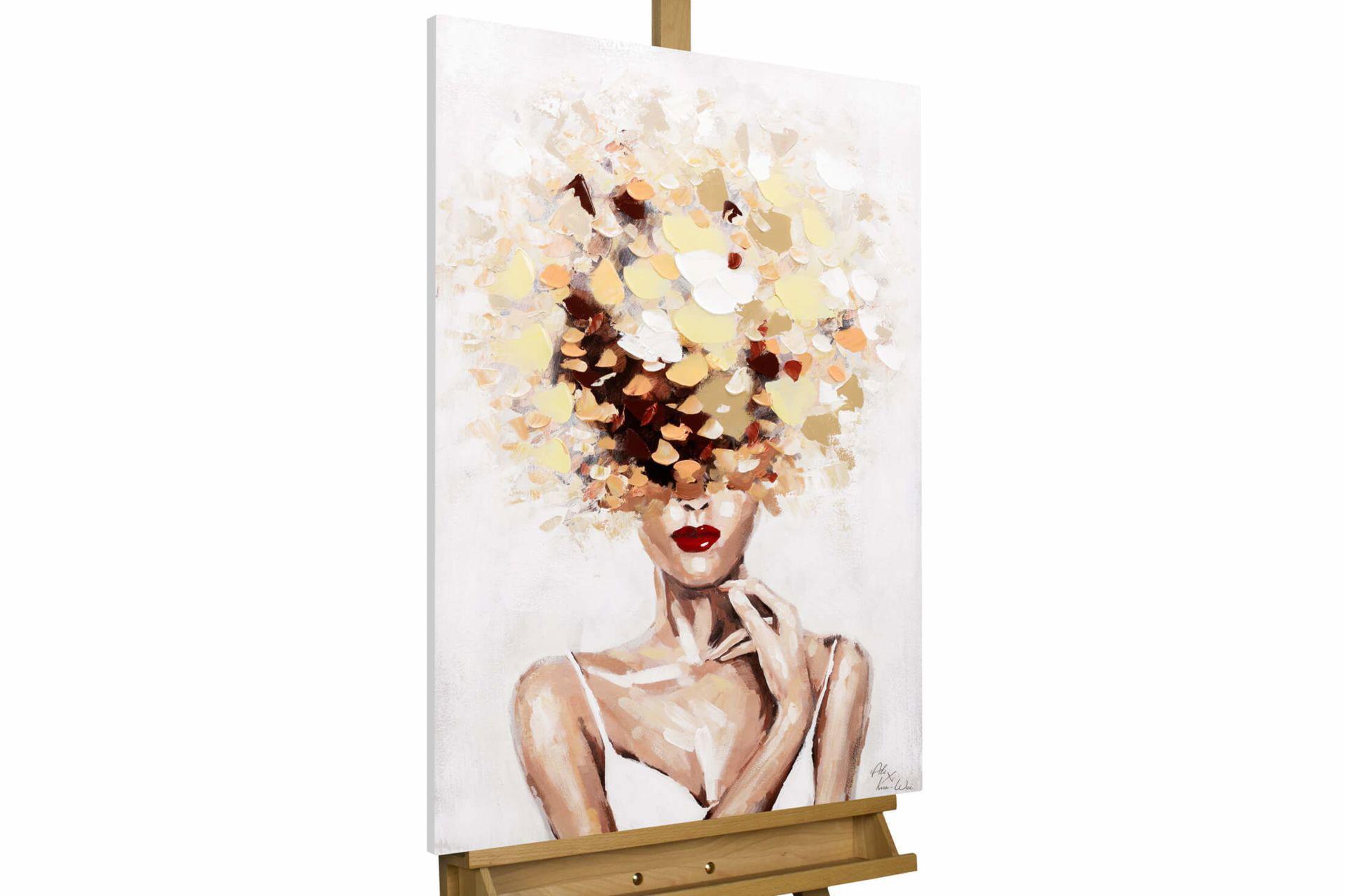 ÖLGEMÄLDE 60/90 cm - Gelb, Holz/Textil (60/90cm) - KUNSTLOFT