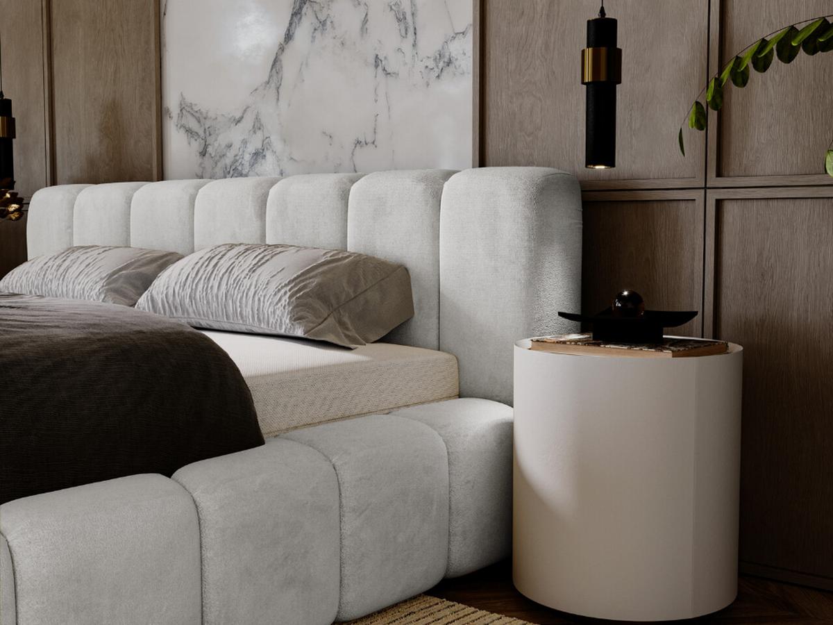 POLSTERBETT Ibiza 160x200 Hellgrau - Hellgrau/Naturfarben, Holz/Textil (160/200cm) - Graingold