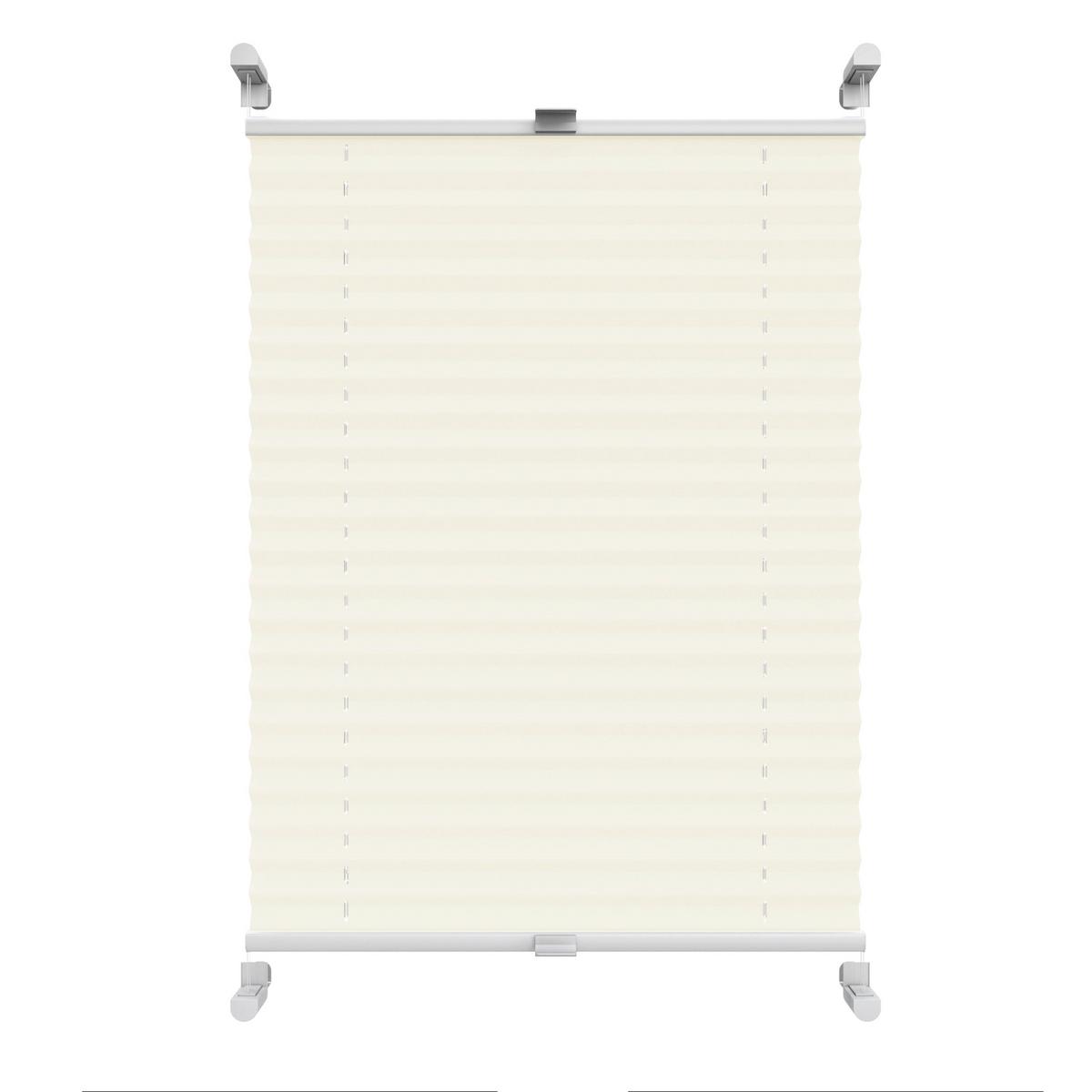 PLISSEE Thermo Basic 75 x 150cm Klemmfix ohne Bohren - Creme, Textil (75/150/150cm) - Deco-Raum