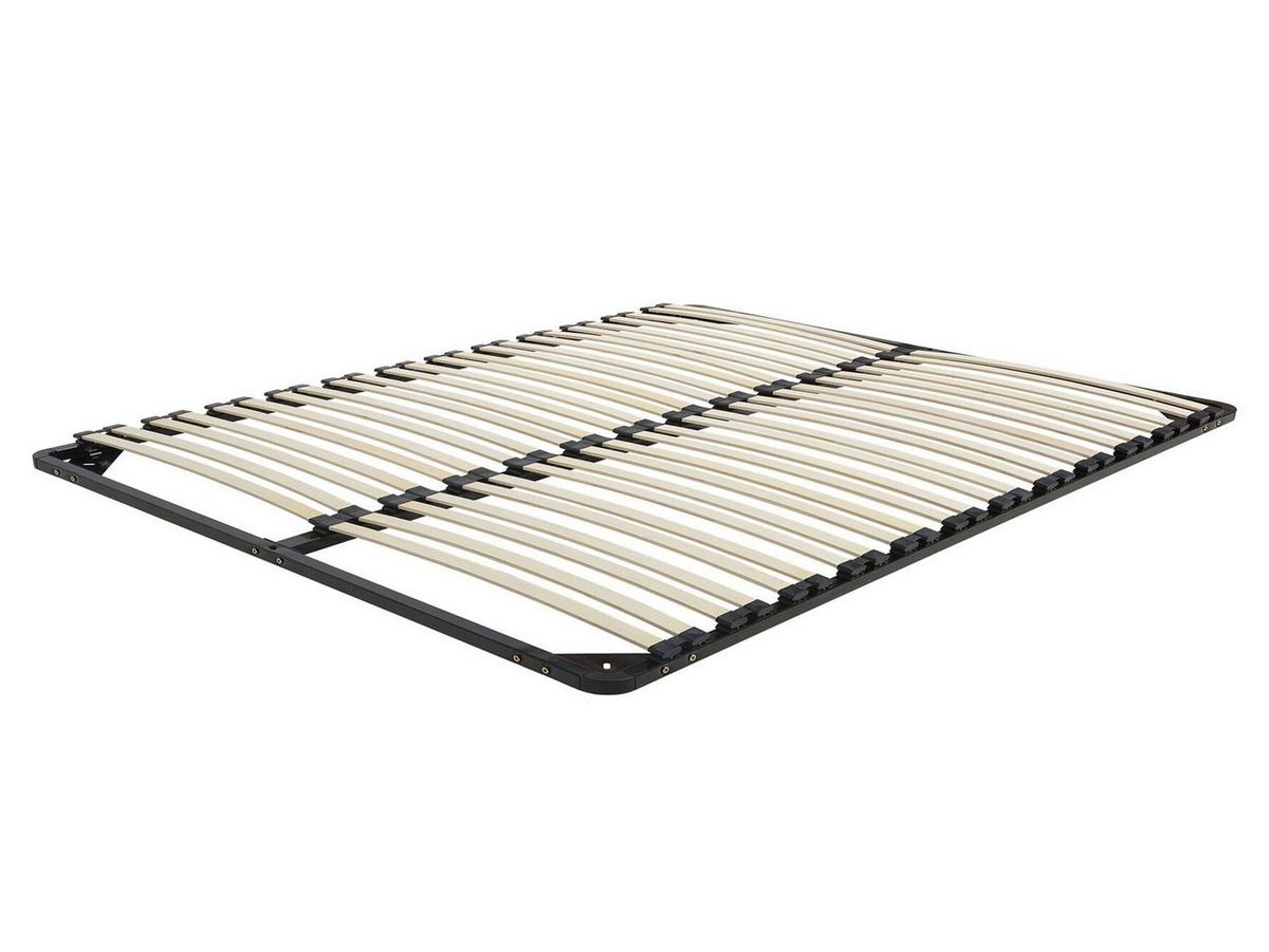 LATTENROST 160x200 cm Schwarz Combourg - Schwarz, Metall (160/9/200cm) - Beliani