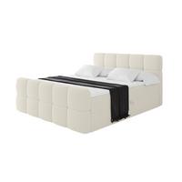 BOXBETT mit Matratze H3 - FAMA-Z - 140x200 cm Beige Quelle - Sandfarben, Holzwerkstoff - ALTDECOR