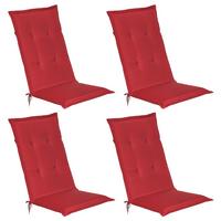 HOCHLEHNERAUFLAGE Loft HL 120/50/6 Rot 4tlg - Rot, Textil (50/6/120cm) - Beautissu 