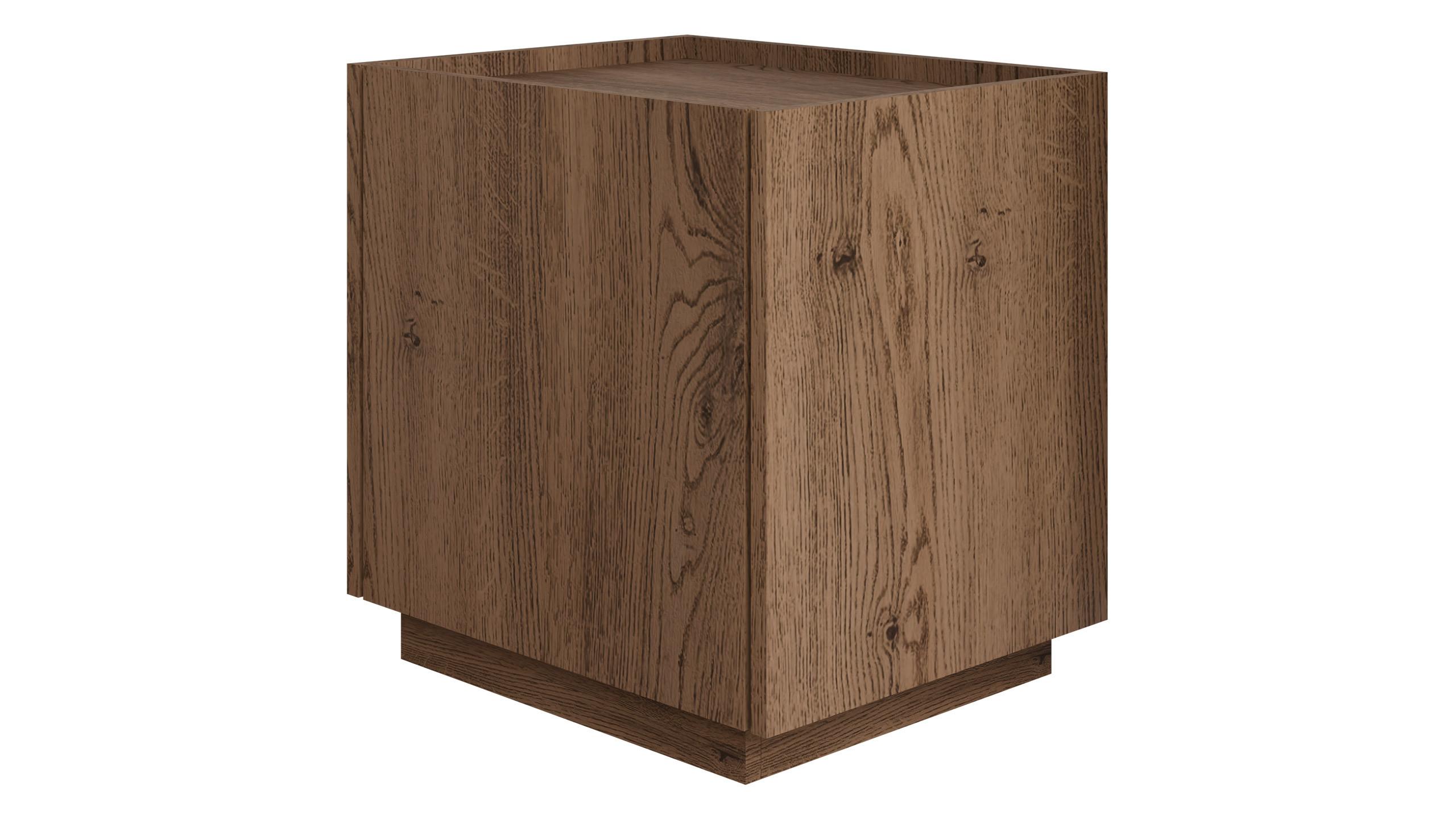 NACHTTISCH Mirtu S50 - Nussbaumfarben, Holzwerkstoff (50/45/40cm) - MIRJAN24