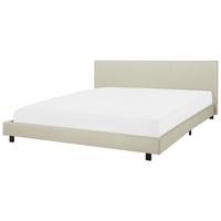 POLSTERBETT 180/200cm Beige Albi - Beige, Textil (180/200cm) - Beliani