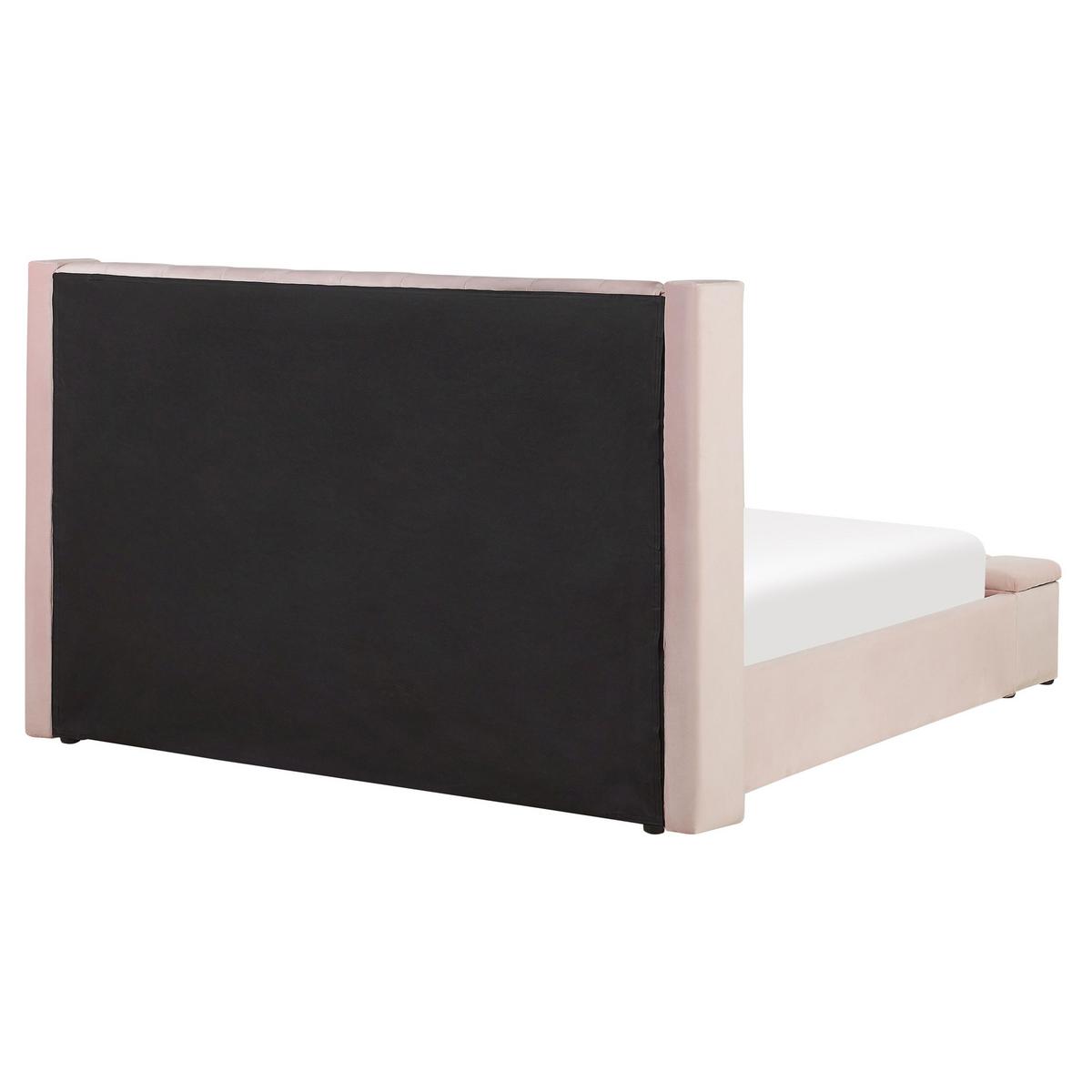 WASSERBETT 160x200 cm Rosa Noyers - Pink, Textil (160/200cm) - Beliani