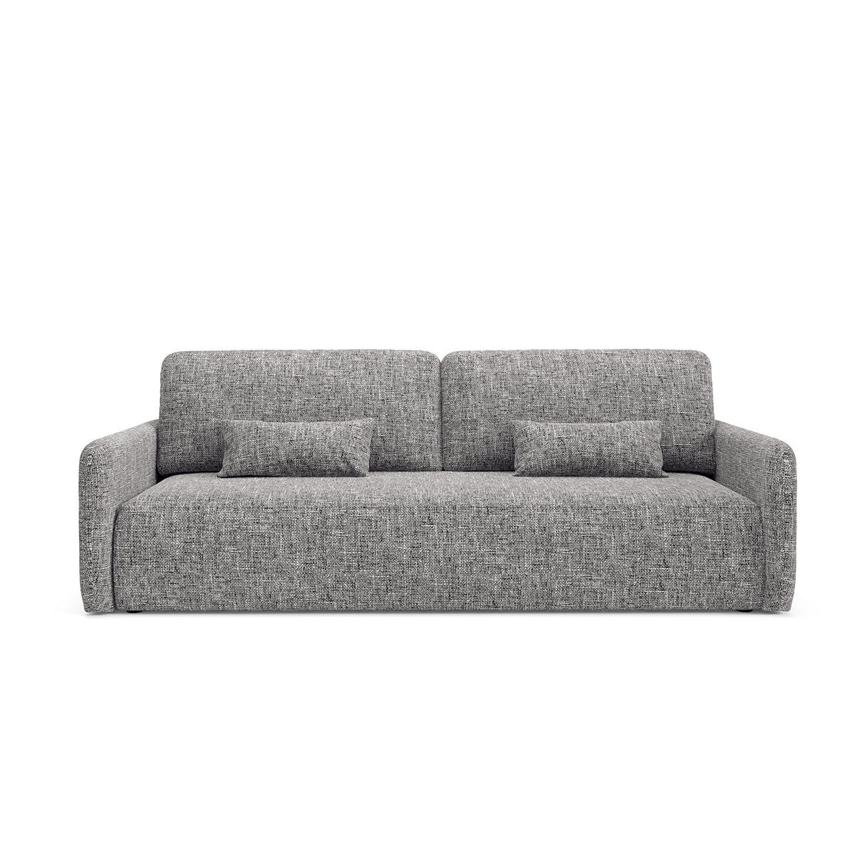 SOFA Lazarus 3 Sitzplätze Grau - Grau, Holz (217/86/102cm) - Petits-meubles